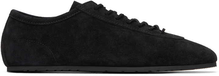 Photo: Dries Van Noten Black Suede Sneakers