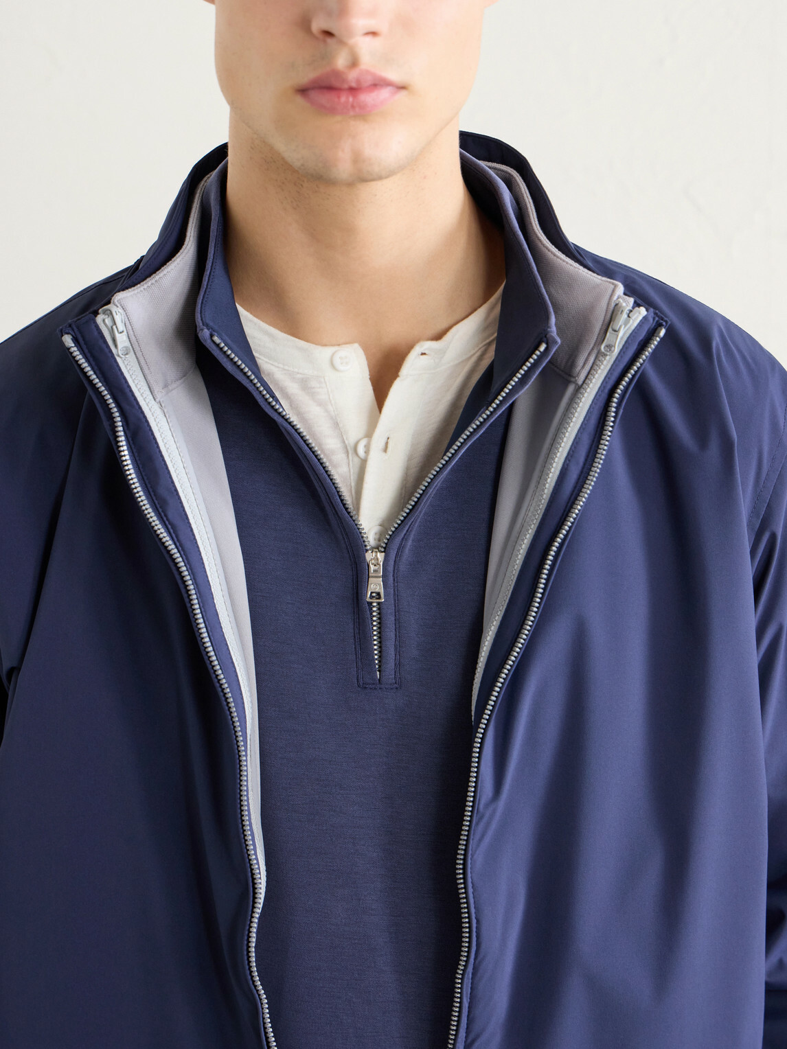 Peter Millar - Jersey Half-Zip Sweater - Blue