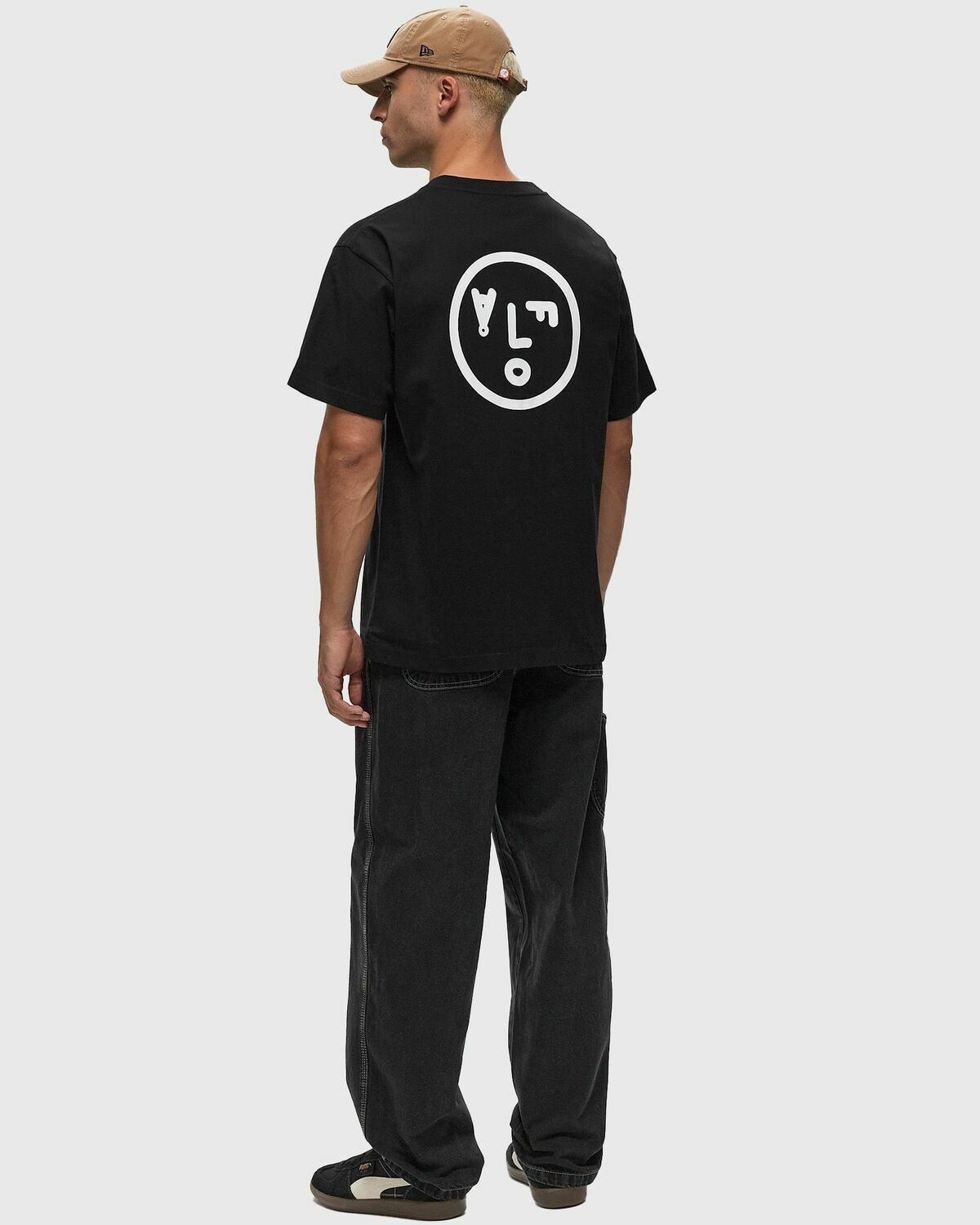 ølåf Face Tee Black Shortsleeves