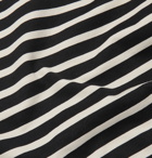 Mr P. - Striped Cotton-Jersey T-Shirt - Black