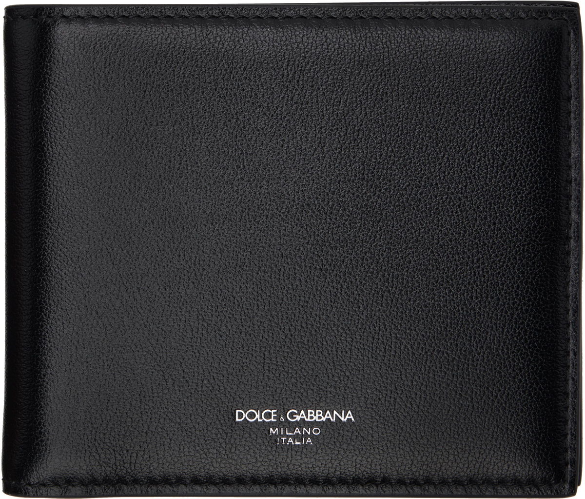 Dolce&Gabbana Black Calfskin Bifold Wallet