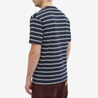 Butter Goods Men's Chase Stripe T-Shirt in Black