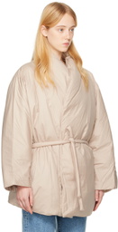 AMOMENTO Beige Wrap Jacket