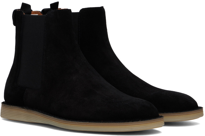 Dolce&Gabbana Black Florio Ideal Suede Chelsea Boots