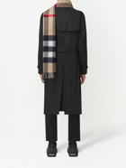 BURBERRY - Check Motif Cashmere Scarf