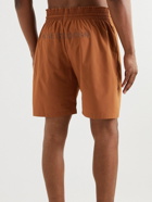 Acne Studios - Long-Length Wide-Leg Logo-Print Ripstop Swim Shorts - Brown