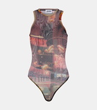 Jean Paul Gaultier Printed jersey bodysuit