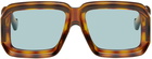 LOEWE Tortoiseshell Paula's Ibiza Dive In Mask Sunglasses