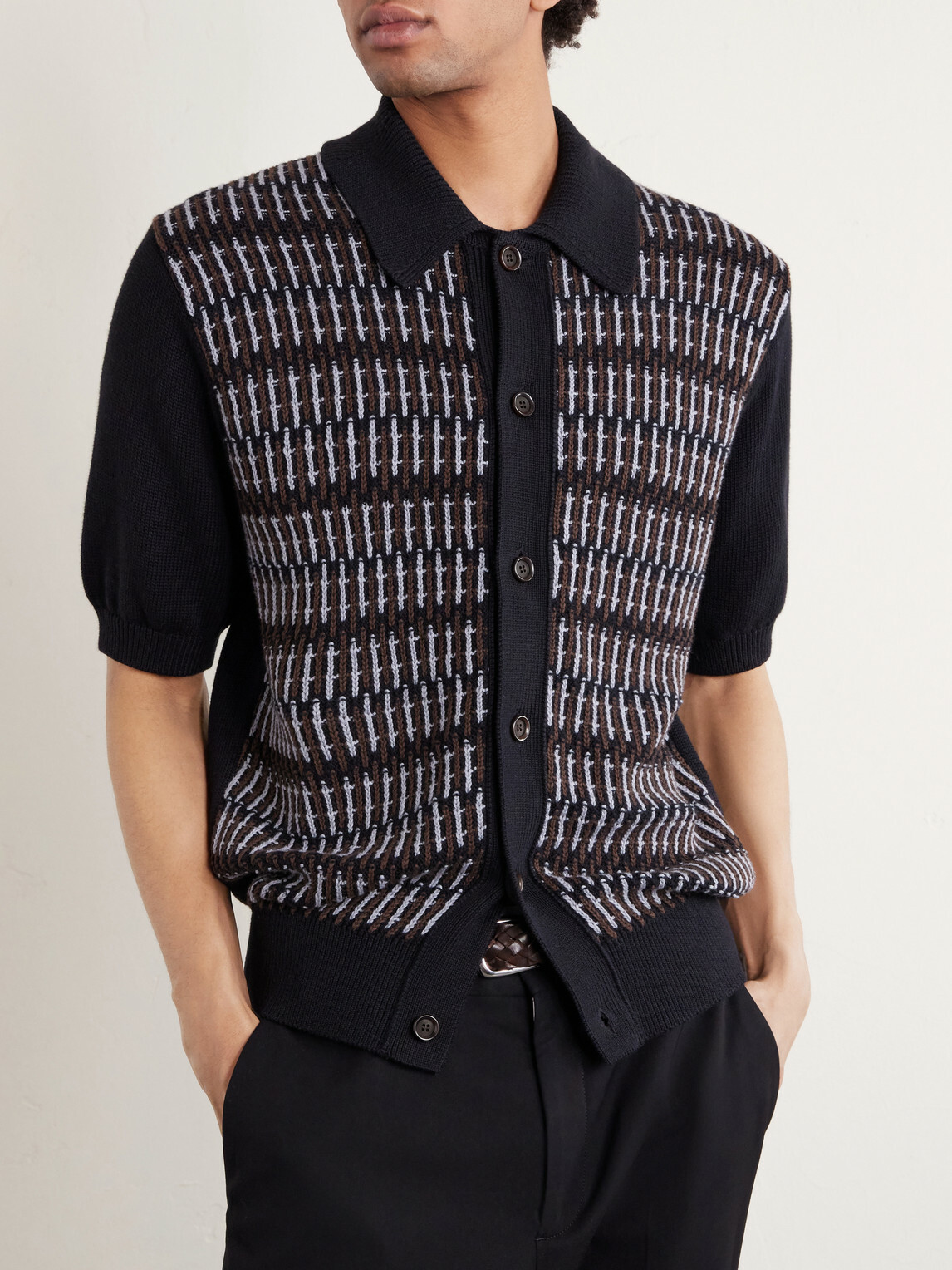 Oliver Spencer - Rossell Knitted Organic Cotton Shirt - Blue