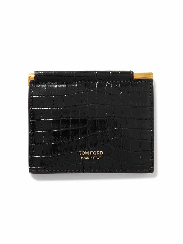 Photo: TOM FORD - Croc-Effect Leather Billfold Wallet and Money Clip