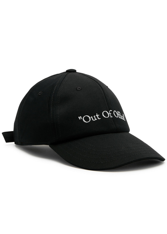 Photo: Off-white Out Of Office Cotton cap Black