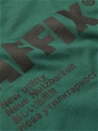 AFFIX - Standardised Logo-Print Organic Cotton-Jersey T-Shirt - Green