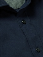 Brunello Cucinelli - Cotton and Cashmere-Blend Twill Shirt - Blue