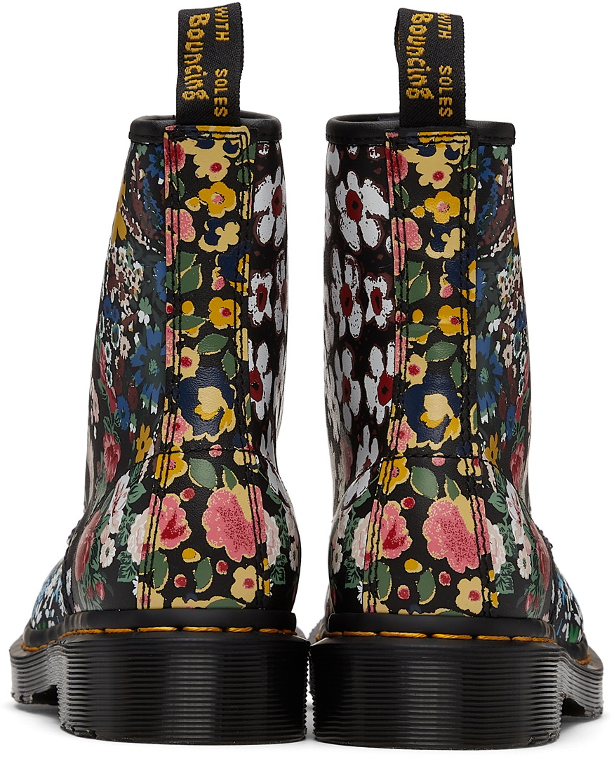 Dr. Martens Black Floral 1460 Pascal Boots Dr. Martens