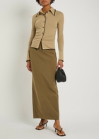 Nanushka Idana Mesh-jersey Shirt Sand