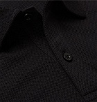Sunspel - Riviera Slim-Fit Cotton-Mesh Polo Shirt - Men - Black