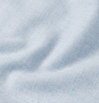 Charvet - Cotton and Wool-Blend Flannel Shirt - Blue