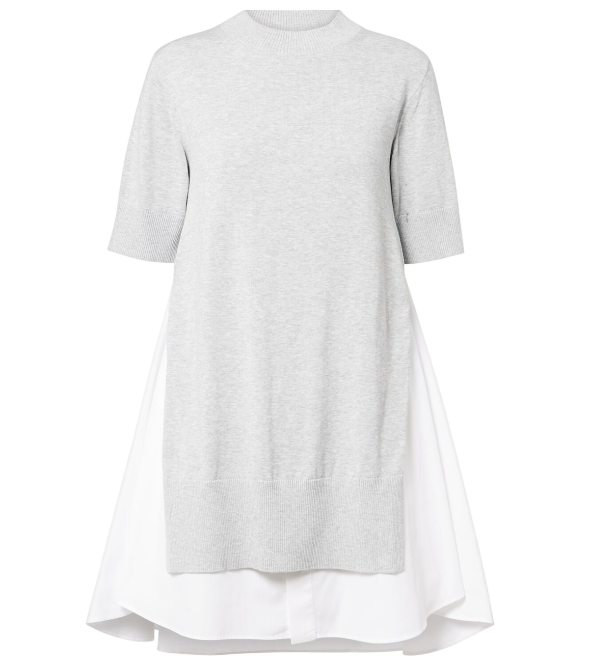 Sacai Striped cotton poplin shirt dress Sacai