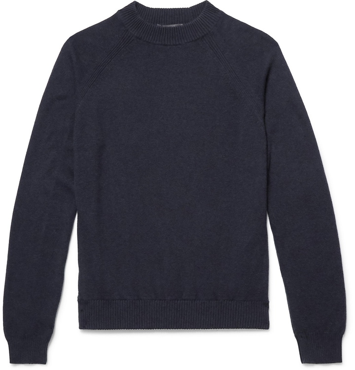 Photo: Loro Piana - Slim-Fit Baby Cashmere Sweater - Blue