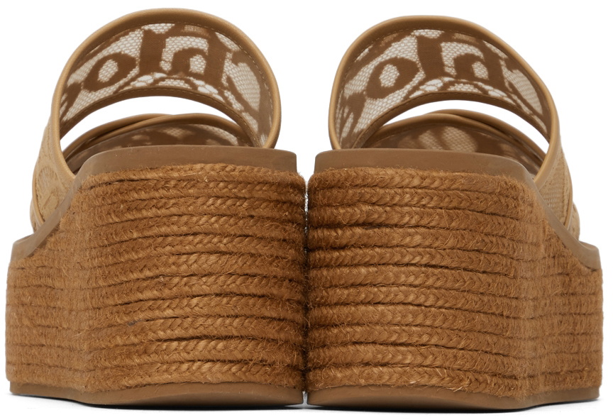 WOODY WEDGE SANDALS IN CERULEAN BLUE CANVAS WITH RUBBER SOLE