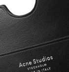 Acne Studios - Elmas Logo-Print Leather Cardholder - Black