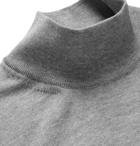 Canali - Mélange Merino Wool Mock-Neck Sweater - Gray