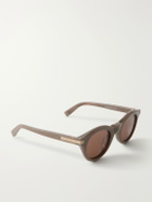 Zegna - Round-Frame Acetate Sunglasses