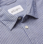 Albam - Striped Cotton Oxford Shirt - Men - Blue