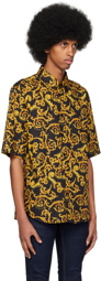 Versace Jeans Couture Black Print Shirt