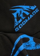 God Made Printed Straight-leg Cotton Sweatpants Black