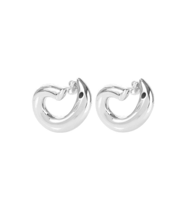 Photo: Bottega Veneta Sterling silver hoop earrings