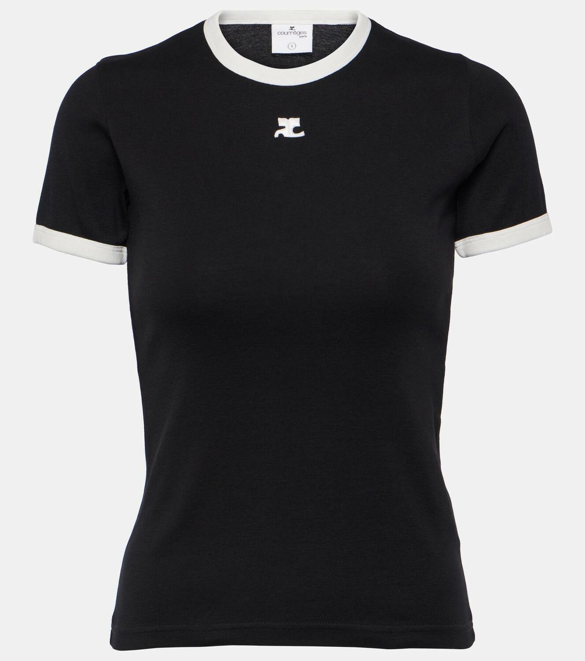 Courrèges Logo cotton jersey T-shirt Courreges