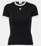 Courrèges Logo cotton jersey T-shirt