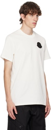 Moncler White Appliqué T-Shirt