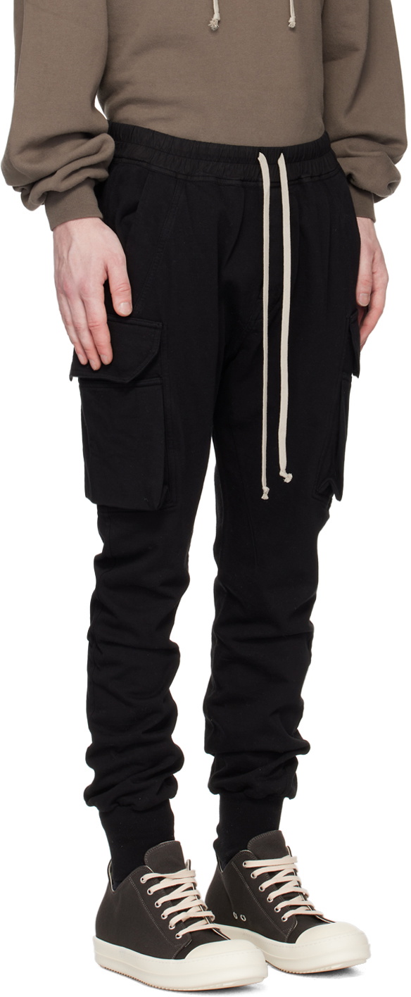 Rick Owens DRKSHDW Black Mastodon Cut Cargo Pants Rick Owens Drkshdw