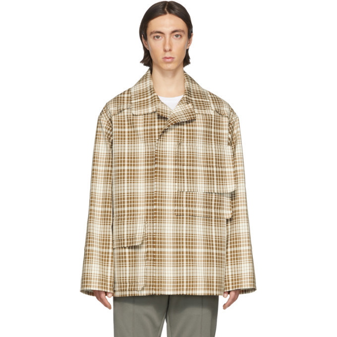 Photo: Maison Margiela SSENSE Exclusive Brown Table Cloth Jacket