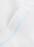 Skims Logo-embroidered Stretch-cotton Poplin Pyjama set White