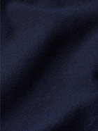 LORO PIANA - Cotton-Piqué Polo Shirt - Blue