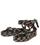 Isabel Marant - Erol braided thong platform sandals