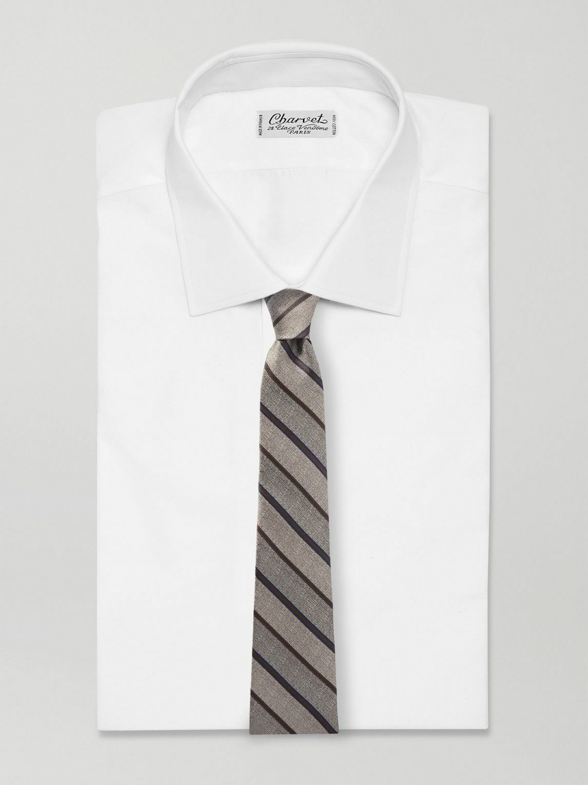 Loro Piana - Yale 8cm Striped Silk-Jacquard Tie