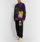 Off-White - Distressed Checked Cotton-Flannel Shirt - Purple