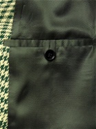 Burberry - Double-Breasted Houndstooth Wool-Blend Suit Jacket - Green