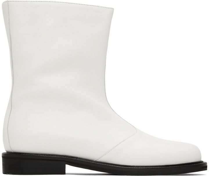 Photo: LE17SEPTEMBRE White Leather Boots