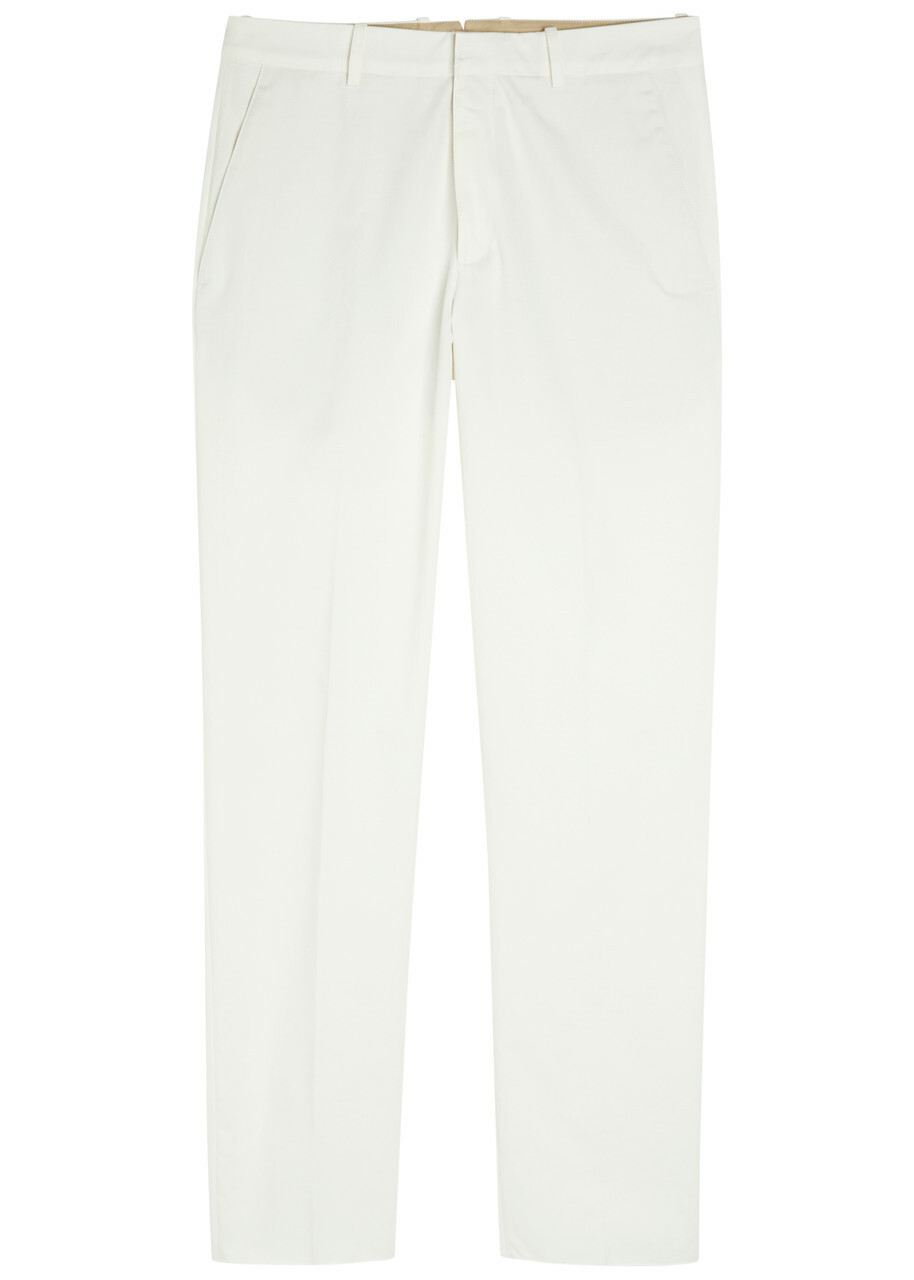 Tods Straight-leg Cotton Trousers White