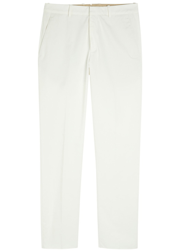 Photo: Tods Straight-leg Cotton Trousers White