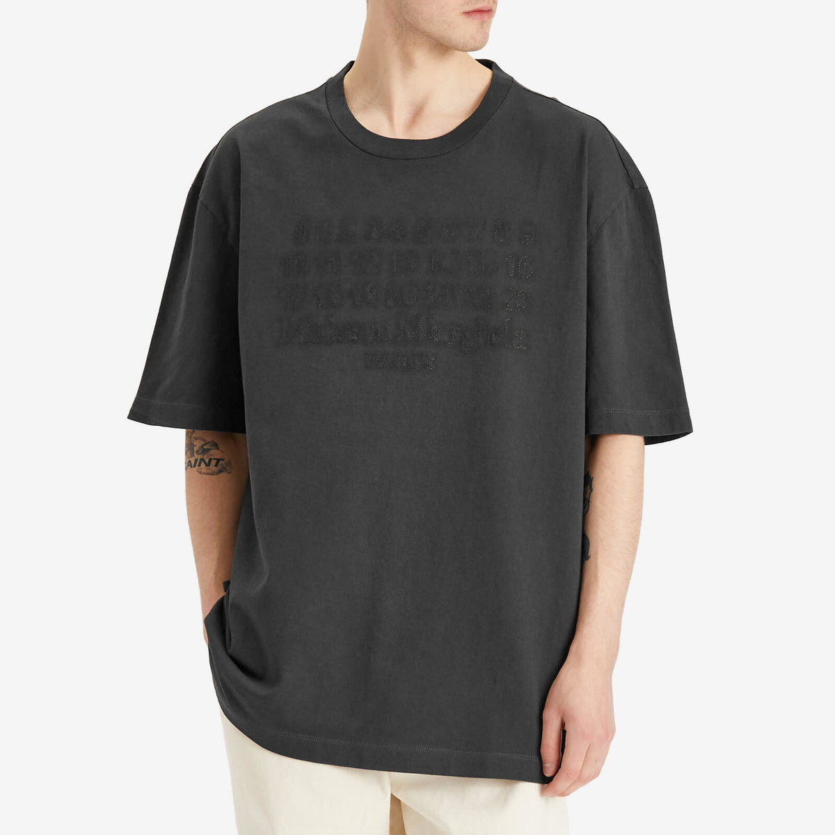 【Maison Margiela】SS24 JERSEY T-SHIRT (S50GC0685_S23883860) MAISON MARGIELA Printed cotton-jersey T-shirt | NET-A-PORTER