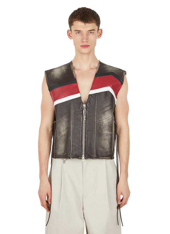 Photo: Eytys Harper Graphic Vintage Sleeveless Jacket