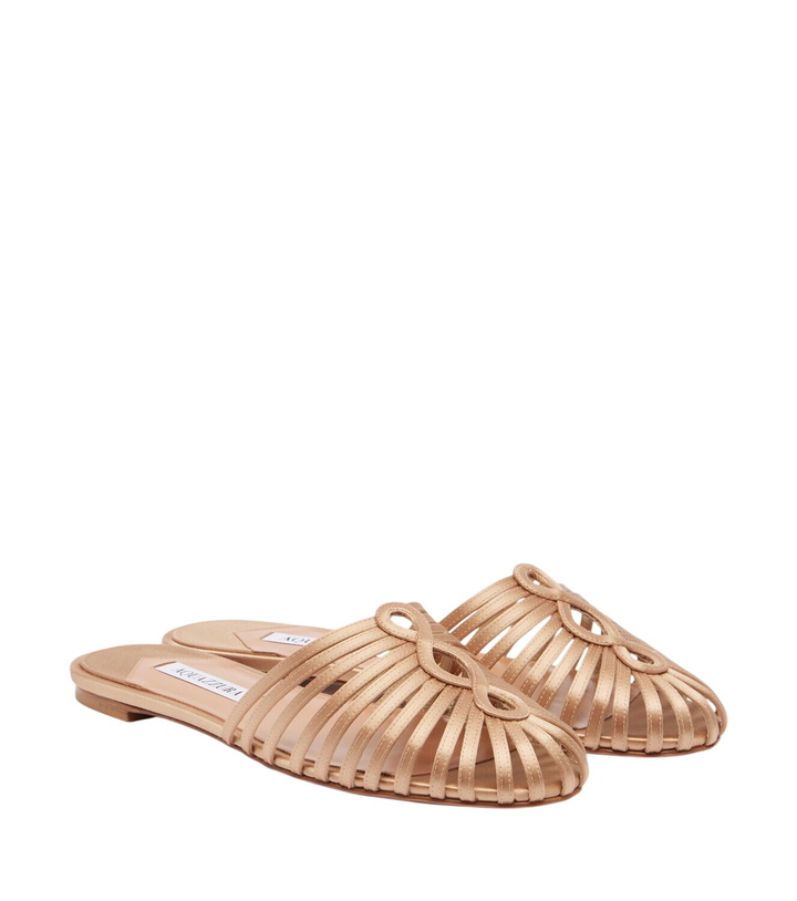Photo: Aquazzura Sweet Surrender satin mules