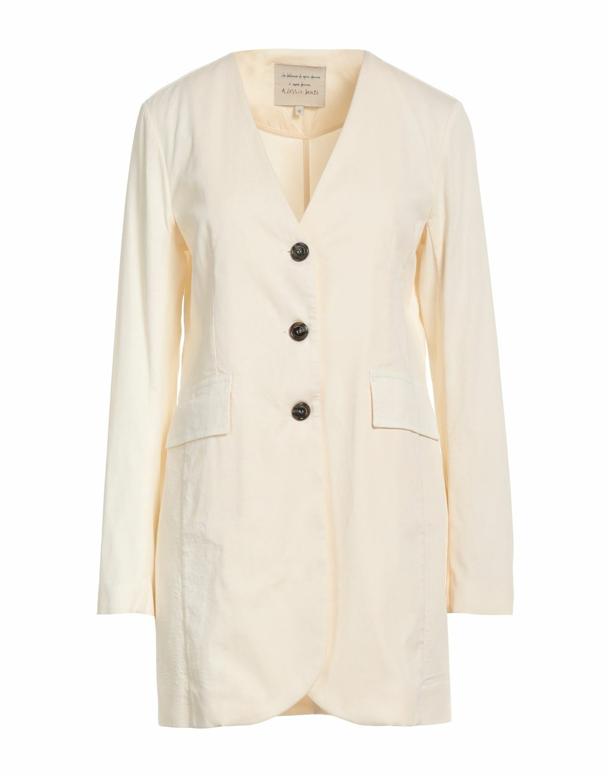 Alessia Santi Womens Blazer Cream