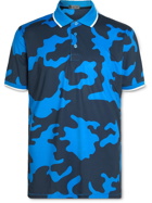 G/FORE - Camouflage-Print Tech-Jersey Golf Top - Blue
